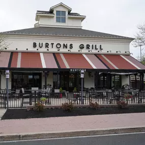 Exterior view of Burtons Grill in South Windsor, CT.