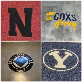 Got a Logo? We've got you covered! Call us for a free estimate to personalize your commercial or residential concrete areas!