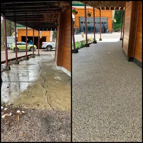 What a difference our concrete resurfacing can make!