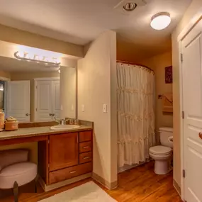 Bathroom With Vanity Lights