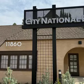 Whittier Branch ATM Sign from Street