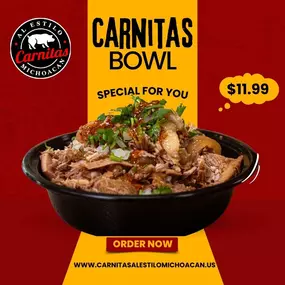 carnitas bowl.