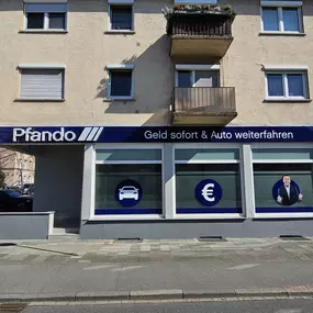 Außenansicht Pfando Filiale Darmstadt