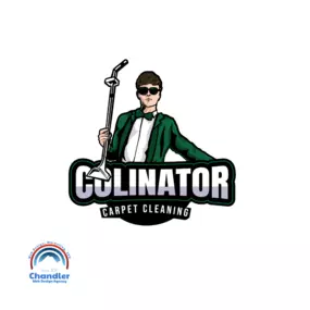 Fresh, modern logo designed for a carpet-cleaning company, featuring a sparkling water-drop icon and bold sans-serif wordmark.