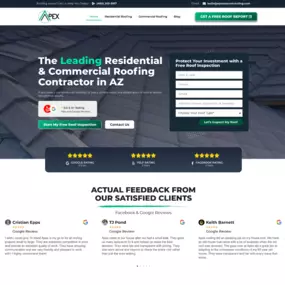Streamlined “Get a Quote” page capturing roof type, size, and preferred appointment time.