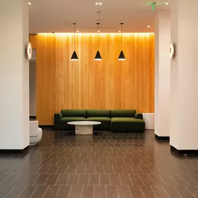 Spacious lobby area