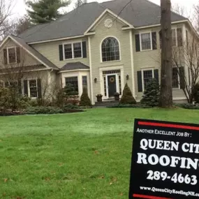 Queen City Roofing roof replacement in Southern New Hampshire.