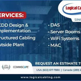 Structured Cabling Services in Arizona, Nevada, Utah, New Mexico, Colorado, California and Texas