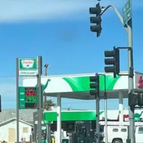 Sinclair Gas Station fueling island