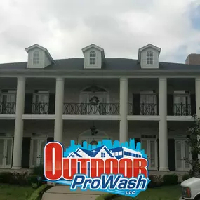 We clean large home exteriors.