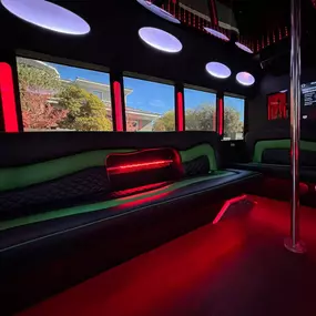 Las Vegas Party Bus 20-24 Passenger Party Bus with dance pole and state of the art sound, video and lighting.