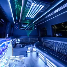 Las Vegas Party Bus Ultra Luxury Sprinter with state of the art sound and lighting.