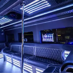 Las Vegas Party Bus Ultra Luxury Sprinter with state of the art sound and lighting.