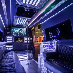 Las Vegas Party Bus Ultra Luxury Sprinter with state of the art sound and lighting.