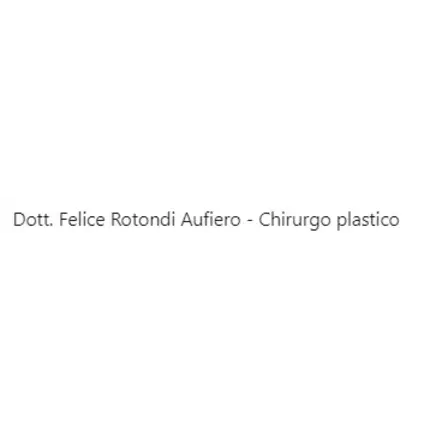 Logo fra Dott. Felice Rotondi Aufiero - Chirurgo plastico