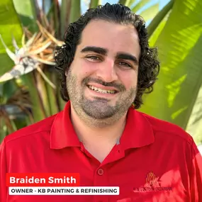 Owner of KB Painting, Braiden Smith