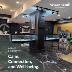 Nevaeh Verde is a boutique cannabis dispensary created for those who value calm, connection, and conscious living. More than a store, it’s a space where wellness and premium cannabis intersect. Our curated selection includes top-tier flower, edibles, vapes, and tinctures—each chosen for quality and intentional effect.

With a refined interior, personalized service, and lab-tested products, Nevaeh Verde offers a cannabis experience rooted in trust, design, and lifestyle.

Step into a green heaven
