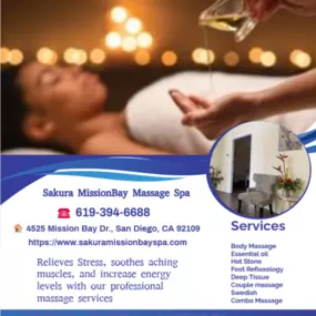 Asian Body Massage helps to relax the entire body, increases circulation of the blood and 
treats emotion, mind and spirit.