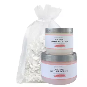 Pink Grapefruit Whipped Body Butter & Sugar Scrub Gift Set