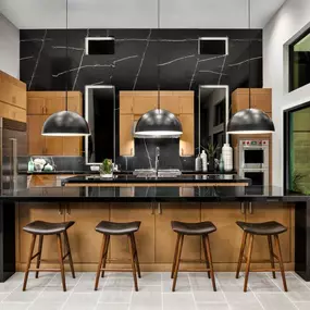 Stunning gourmet kitchens with stainless Wolf appliances