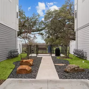 Beautiful Courtyard With Walking Paths