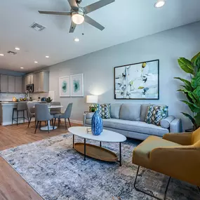 Living Room With Plenty Of Natural Lights