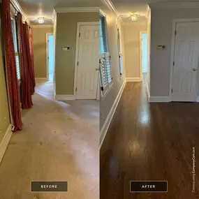 Hardwood Floor Installation in Hallway