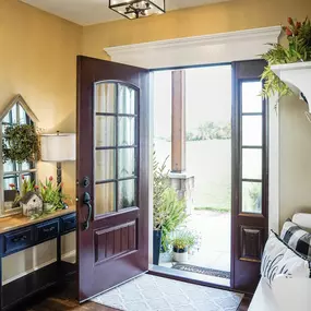 Create a stunning entryway with premium glass doors by Home Genius Exteriors – Perfect for enhancing your home’s aesthetic.