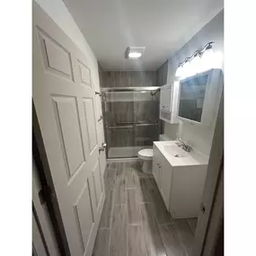 Check out this amazing transformation! We updated this space with sleek features, modern tile, and a fresh design to create a bathroom that’s both functional and stylish.

We love helping homeowners bring their ideas to life and creating spaces they’ll enjoy every day. What do you think of this design?