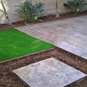 Artificial Turf A & F Concrete