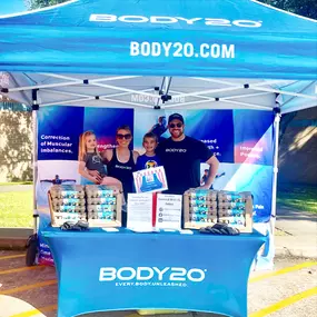 BODY20 Sugar Land at Settlers Way School Carnival, community, personal training, EMS fitness