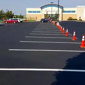 finished parking lot of world market