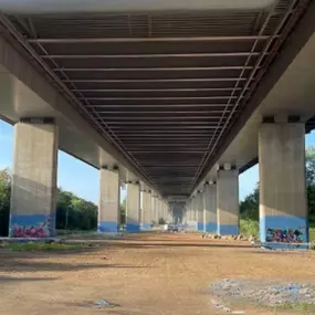 Robotic GPR survey on National Highways' M5 Avonmouth Bridge by GSS