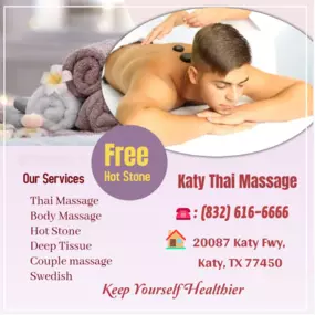 The full body massage targets all the major areas of the body that are most subject to strain and
discomfort including the neck, back, arms, legs, and feet. 
If you need an area of the body that you feel needs extra consideration, 
such as an extra sore neck or back, feel free to make your massage therapist aware and
they will be more than willing to accommodate you.