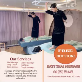 Well trained masseuses use feet in several way to knead the tissues on the patients back. 
The masseuse varies pressure of her/his feet by using props such as bars that help to control the process.