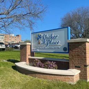 Shaker Place exterior sign