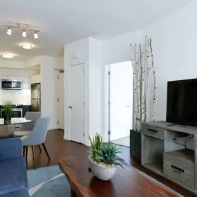 Living Room with hardwood floors