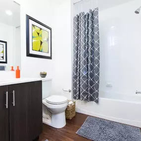 Bathroom with modern fixtures