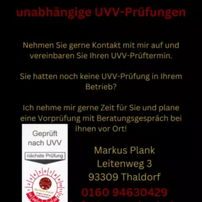 Bild von Markus Plank UVV-Prüfung & Dienstleistung