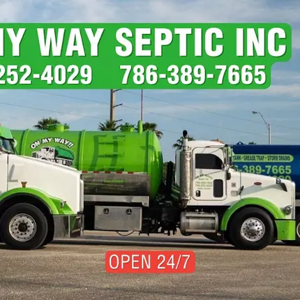 Logo fra On My Way Septic Inc Grease Trap