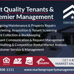 Top Quality Real Estate Management Services in Scottsdale, Phoenix, Paradise Valley, Tempe, Mesa, Chandler, Gilbert and Glendale, Arizona