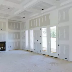 after of a Sheetrock installation