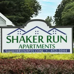 Shaker Run Apartment Building Sign