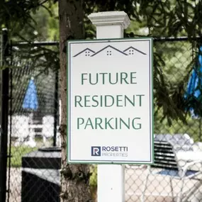 Shaker Run Apartment Building Parking Sign