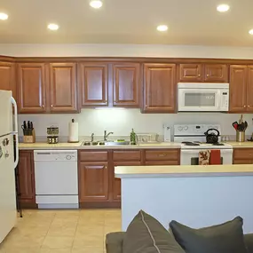 2 bedroom apartment kitchen at Shaker Run in Colonie, NY