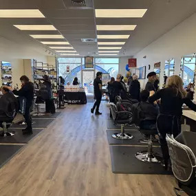 Inside the salon at Hair Cuttery Ryan Park in Ashburn VA