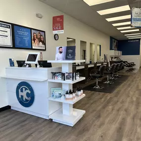 Front desk of Hair Cuttery Ryan Park in Ashburn VA