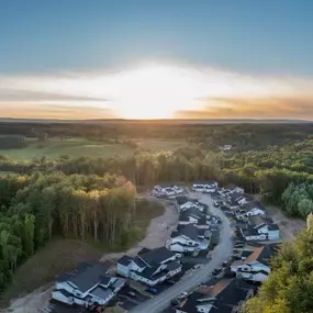 The Preserve at Winding Brook Building Aerial Shot