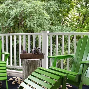 Balcony at The Woodlands apartments in Latham NY