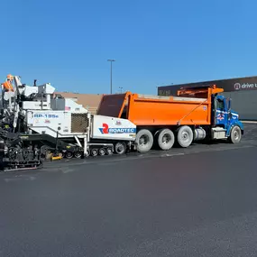 HMA Truck Paving Parking Lot